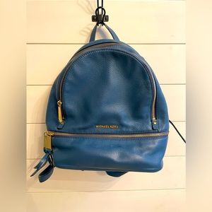 LIKE NEW Blue MK Small Backpack Purse